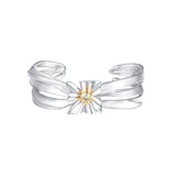 Ripple / Large Square Flower Bracelet