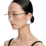 YVMIN X SHUSHUTONG / Natural Stone Square Bowknot Earring