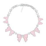 YVMIN X SHUSHUTONG / Ceramic Bowknot Gemstone Necklace