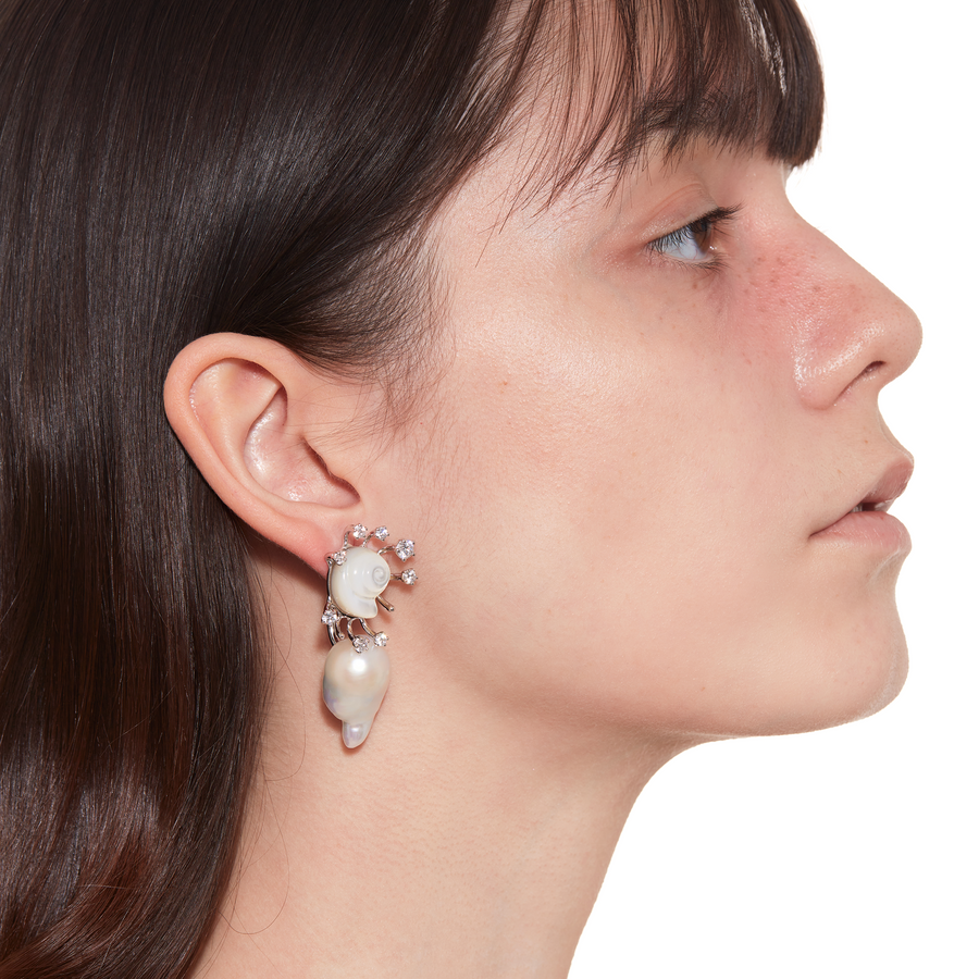 Tasty / Sun Conch Pearl Earring