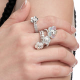 Paradise / Spin Flower Gemstone Ring