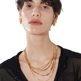 Ripple / Butterfly Layers Tassel Necklace
