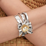 Ripple / Large Square Flower Bracelet