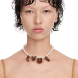 Paradise / LOVE Bear Pearl Necklace