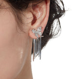 Ripple / Butterfly Tassel Earrings