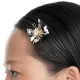 Ripple / Large Square Flower Hair Clip