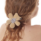 Paradise / Plush Bear Flower Gem Hair Tie