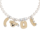 Paradise / LOVE Bear Pearl Necklace