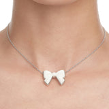 YVMIN X SHUSHUTONG / Double Side Ceramic Bowknot Necklace