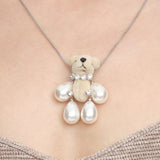 Paradise / Pearl Limbs Bear Long Necklace