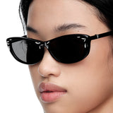 Ripple / Metal Inlaid Sunglasses