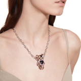 Paradise / Asymmetric Heart Bear Necklace