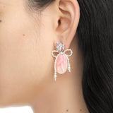 YVMIN X SHUSHUTONG / Pearl Bow Shell Earrings