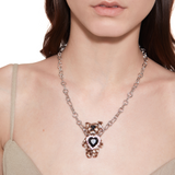 Paradise / Asymmetric Heart Bear Necklace