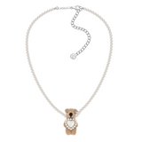 Paradise / Heart Shell Pearl Tassel Bear Necklace