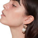 Paradise / Heart Shell Pearl Tassel Bear Earring