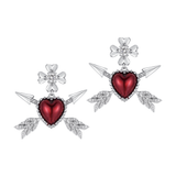 YVMIN X SHUSHUTONG / Double Arrow Heart Earring