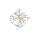 波纹/大方形花戒指