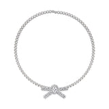 YVMIN X SHUSHUTONG / Gemstone Pave Bow Chocker
