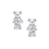 Paradise / Gemstone Patch up Mini Bear Earring