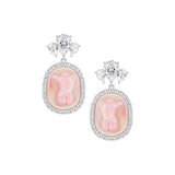 YVMIN X SHUSHUTONG / Shell Sculpture Back Gemstone Earrings