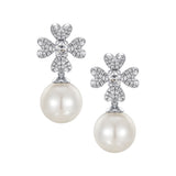 YVMIN X SHUSHUTONG / Gemstone Flower Pearl Earring