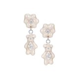 Paradise / Mini Pearlescent Flower Earring