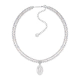 Mermaid / Layers Pearl Coin Necklace
