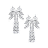 Ripple / Butterfly Zircon Tassel Earring