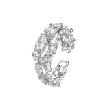 Ripple / Zircon pave Ear Hook