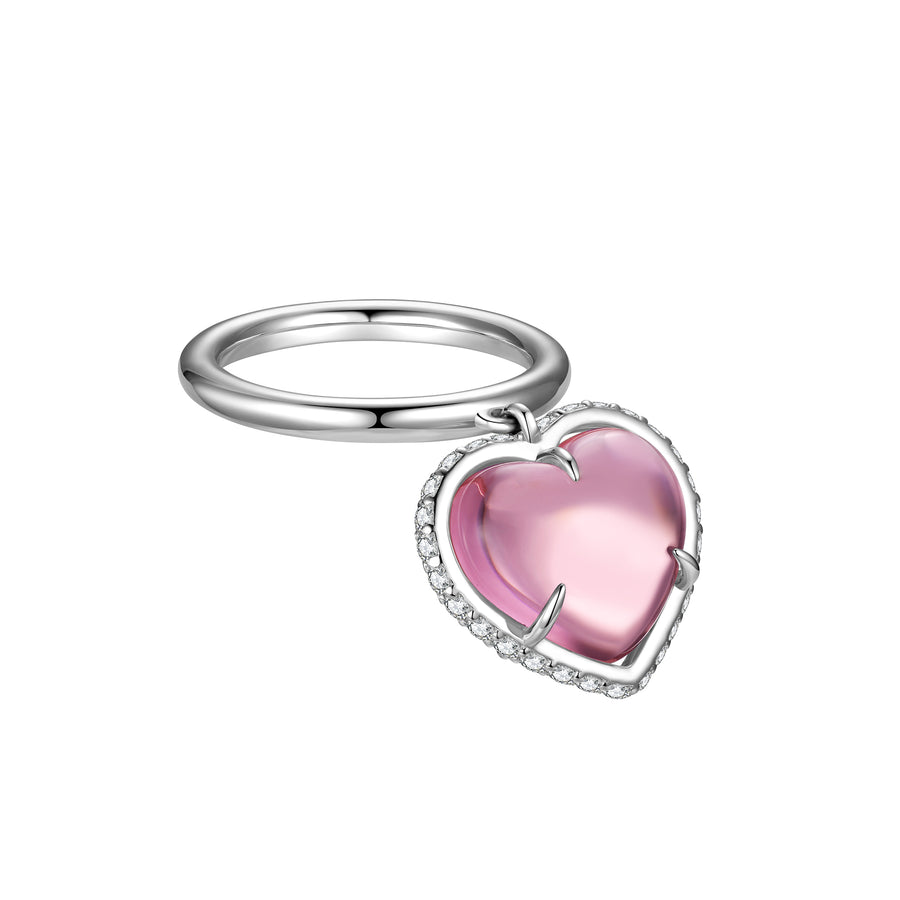 ElectricGirl / Crystal heart Ring