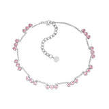 ElectricGirl / Triple crystal hearts Necklace