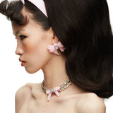 YVMIN X SHUSHUTONG / Rubber Bow Gemstone Necklace
