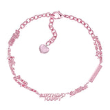 ElectricGirl / Happy Birthday Letters Stitching Necklace