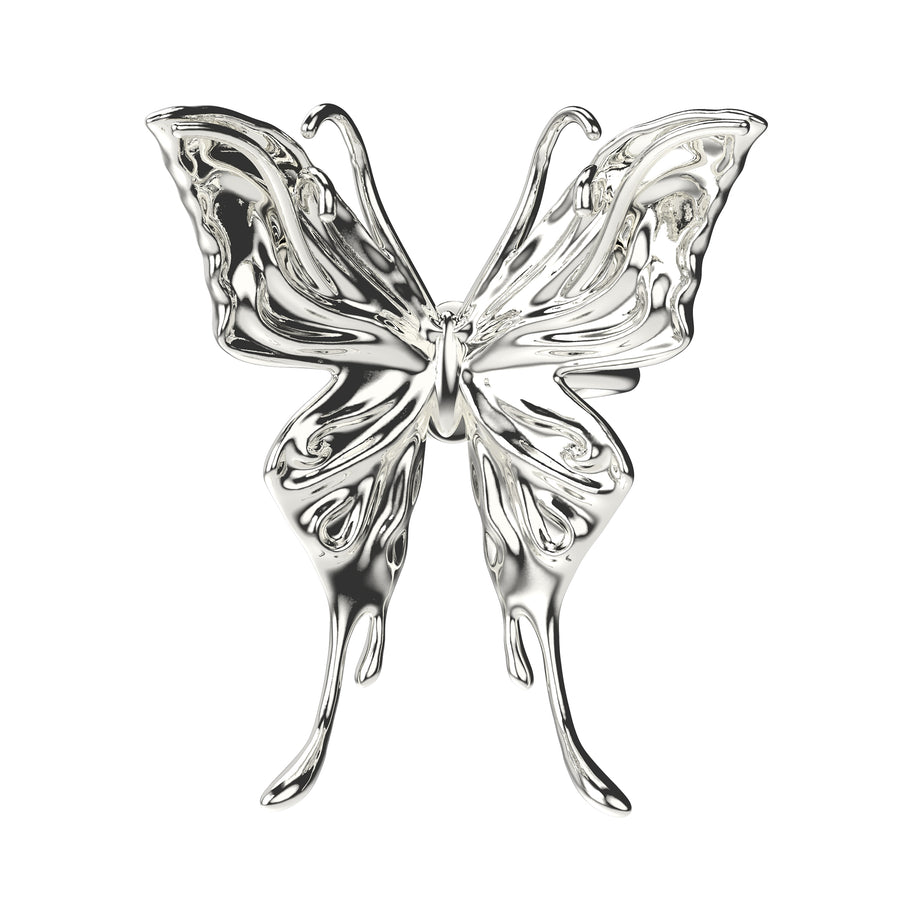Ripple/  Liquefied Butterfly Knuckle Ring