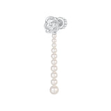 YVMIN X SHUSHUTONG / Pearl String Rose Earring