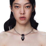 Paradise / Teddy Bear Grid Gem Necklace