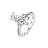 Paradise / Six Claw inlaid Bear Ring