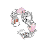 Tasty / Opal Heart Shape Two Way Ear Hook