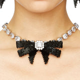 YVMIN X SHUSHUTONG / Gemstone Chain Braided Bow Necklace