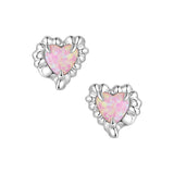 Tasty / Opal Melting Heart Earrings