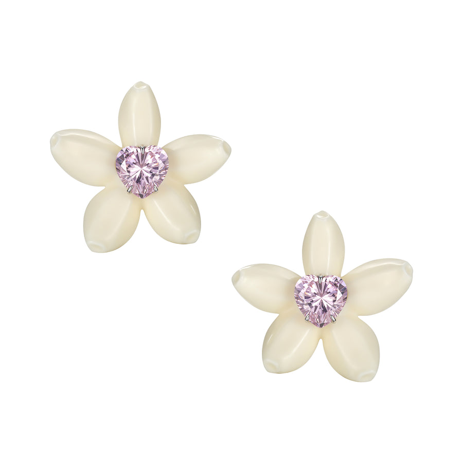 YVMIN X Cacien / Garlic Flower Gem Earrings