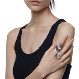 Ripple / Shadow Liquefied Butterfly Ring