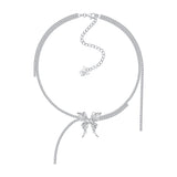 Ripple / Liquefied Butterfly Gemstone Chain Necklace