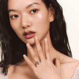 Paradise / Bear Inlaid Stone Ring