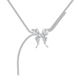 Ripple / Liquefied Butterfly Gemstone Chain Necklace