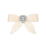 YVMIN X SHUSHUTONG / Square Gemstone Braided Bow Earring