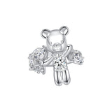 Paradise / Irregular Gem Bear Ear Clip