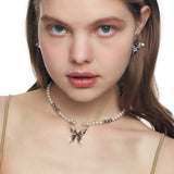 Ripple / Liquefied Butterfly Pearl Necklace