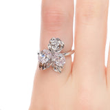 YVMIN X SHUSHUTONG / Inverted Floral Metal Rose Ring